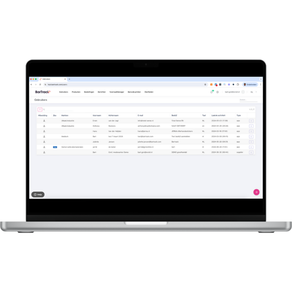Voeg bestellers toe via de BarTrack HuB en beheer aanvragen