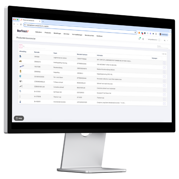 Beheer als groothandel eenvoudig al je artikelen in de BarTrack HuB.